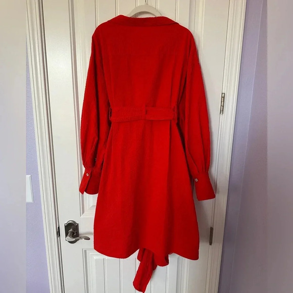 ADEAM | Textured Wrap Dress | Size Large - Picture 13 of 13